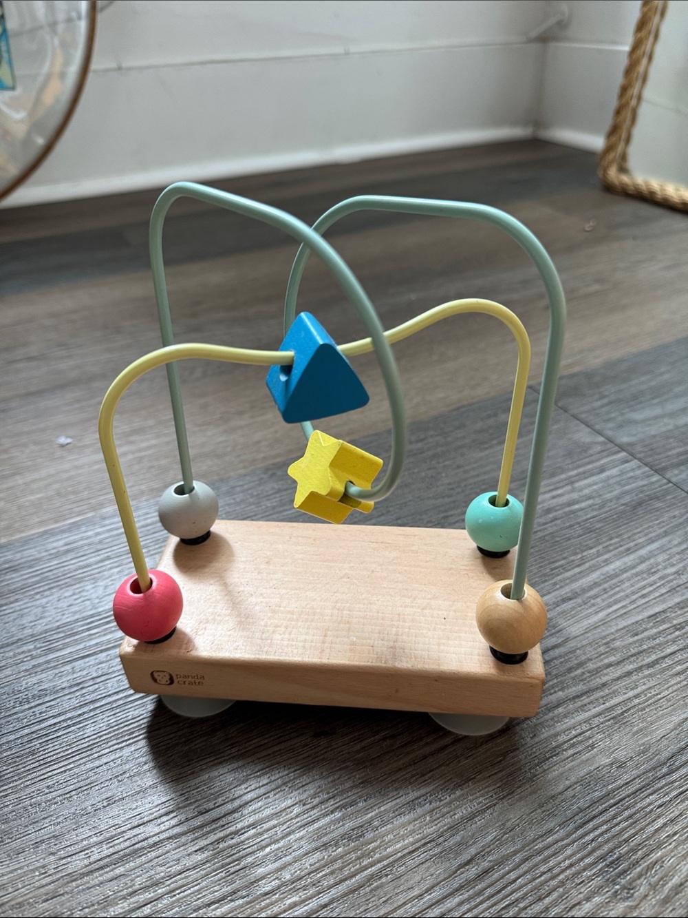 Wooden Bead Maze Push Toy - Multicolor